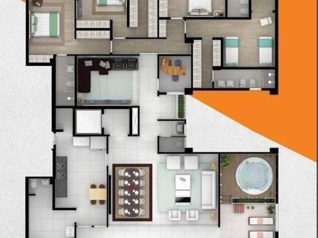 Cobertura em Vila Nova, Araçatuba/SP de 322m² 5 quartos à venda por R$ 2.424.000,00
