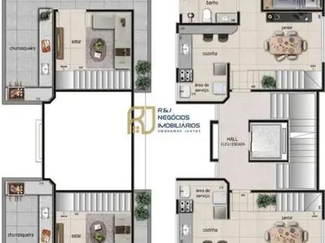 Cobertura para Venda em Belo Horizonte/MG Itapoã 2 Quartos