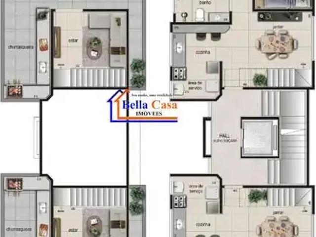 Cobertura para Venda em Belo Horizonte/MG Itapoã 3 Quartos