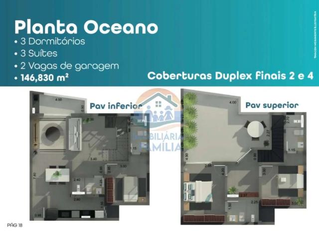 Cobertura para Venda em Caraguatatuba/SP Centro 3 Quartos