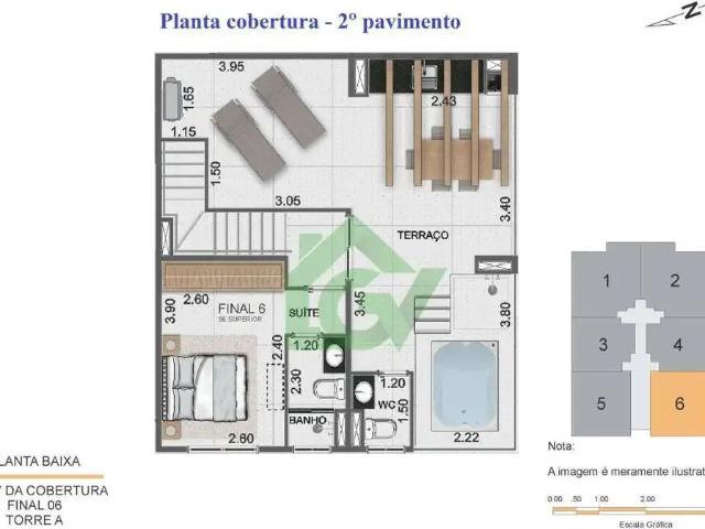 Cobertura para Venda em Caraguatatuba/SP Indaiá 3 Quartos