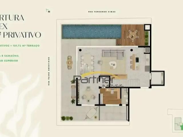 Cobertura para Venda em Curitiba/PR Mercês 3 Quartos