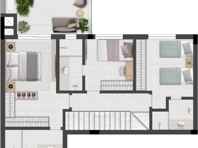 Cobertura para Venda em Curitiba/PR Água Verde 3 Quartos