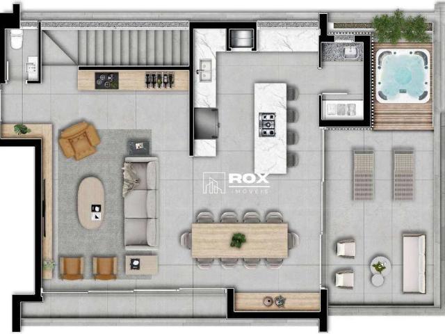 Cobertura para Venda em Curitiba/PR Bigorrilho 3 Quartos
