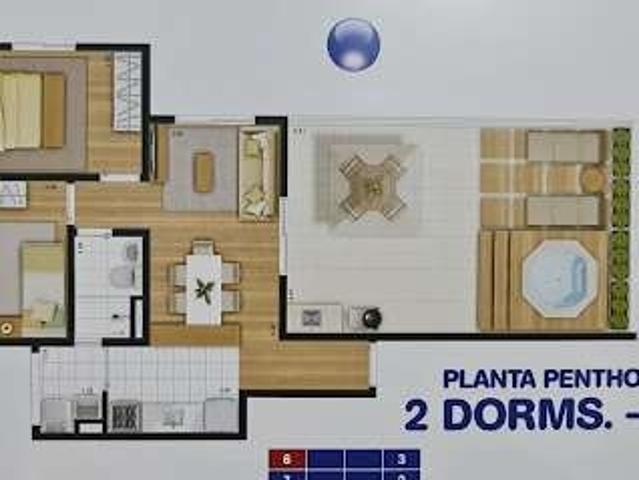 Cobertura para Venda em São José dos Campos/SP Vila Tesouro 2 Quartos