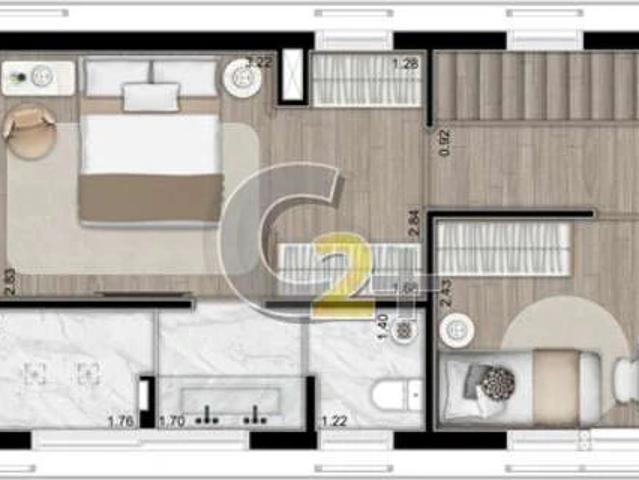 Cobertura para Venda em São Paulo/SP Alto de Pinheiros 2 Quartos