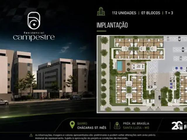 Cobertura para Venda em Santa Luzia/MG Chácaras Santa Inês São Benedito 3 Quartos