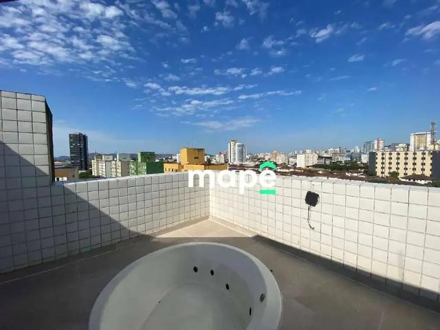 Cobertura para Locação em Santos/SP Vila Mathias 3 Quartos