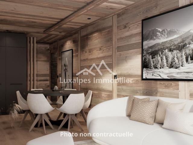 Cocon d'exception avec vue panoramique & balcon plein Sud 59m² La Clusaz