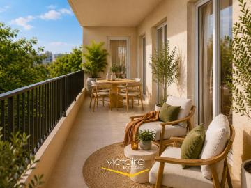 Coeur de Montchat Magnifique T4 avec balcon, tout sur JARDIN