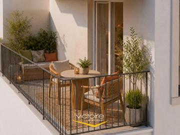 Coeur de Montchat Magnifique T2 avec terrasse dans une résidence de standing