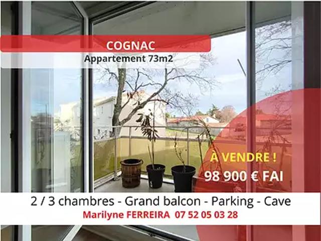 Cognac 16100 Achat / Vente appartement 4 pièces t4