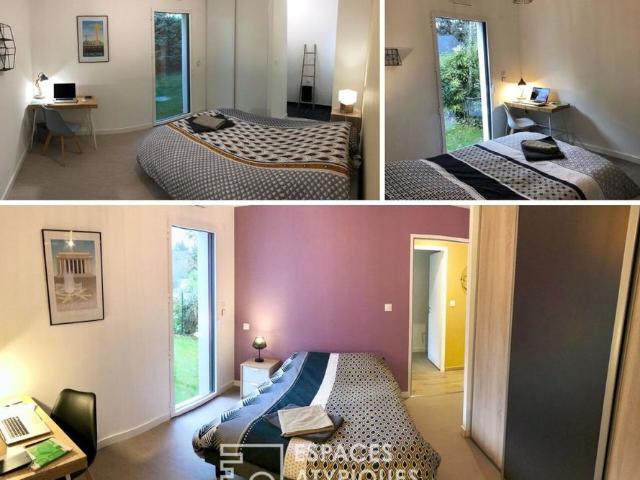 Colocation, Chambre avec salle d'eau privative, Maison récente avec jardin Nantes Petit Port