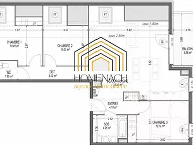 Corbelin 38630 Achat / Vente appartement 4 pièces t4