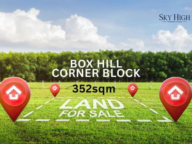 CORNER BLOCK FOR SALE IN BOX HILL 352sqm corner block, ready for your custom dream house