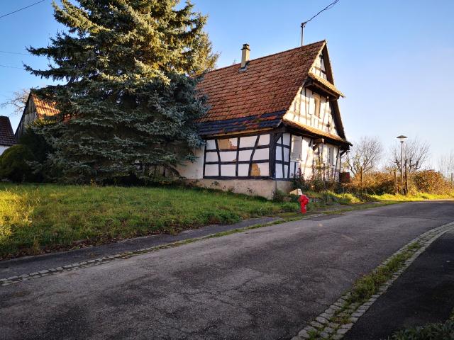 Corps de ferme Alsacien de 1870 sur 48,36 ares de terrain
