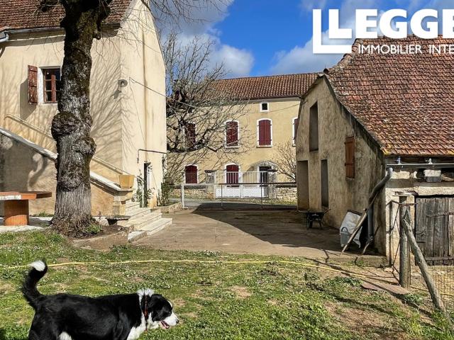 Splendide propriété lotoise en pierre avec dépendances & DPE A/A – Salvezou 20 min de Cahors