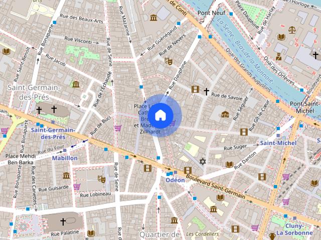 Cosy studio SAINT GERMAIN DES PRES / ODEON Mobility lease