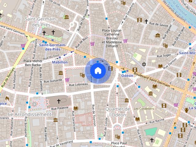 Cosy studio SAINT GERMAIN DES PRES / ODEON Bail Mobilité