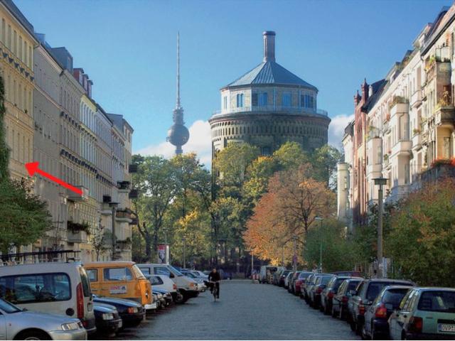 Cosy 2 Room Apartment in Prenzlauer Berg's Most Desirable Street Directly Next to the Famous Water Tower