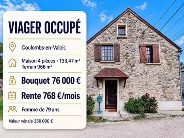 Coulombs en Valois 77840 Achat / Vente maison 4 pièces t4