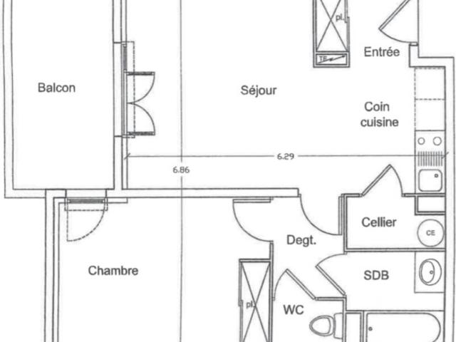 COUP DE CŒUR À NÎMES – T2 avec balcon – 580 € CC