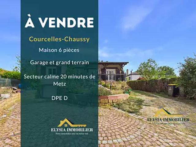 Courcelles Chaussy 57530 Achat / Vente maison 6 pièces t6 jardin