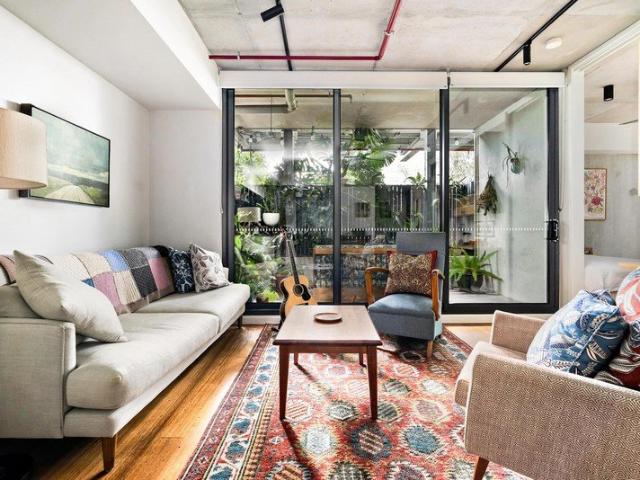Coveted nightingale living with dual terraces