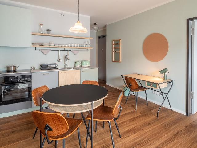 Cozy open ended 2 room apartment with open plan living area and balcony at RIX Neukölln, Berlin Amsterdam Apartments for Rent