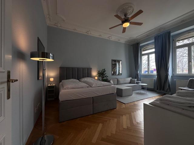Cozy Studio Apartment in the Waldstraßenviertel, Leipzig Amsterdam Apartments for Rent