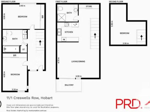 Cheap 11/1 Creswells Row, HOBART Townhouse for rent Listed by.