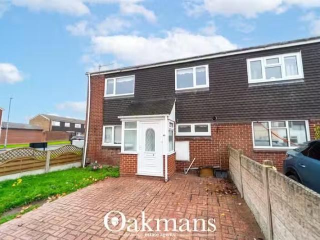 Deal! 1 BA 3 bedroom end of terrace house for rent in Woodrow.
