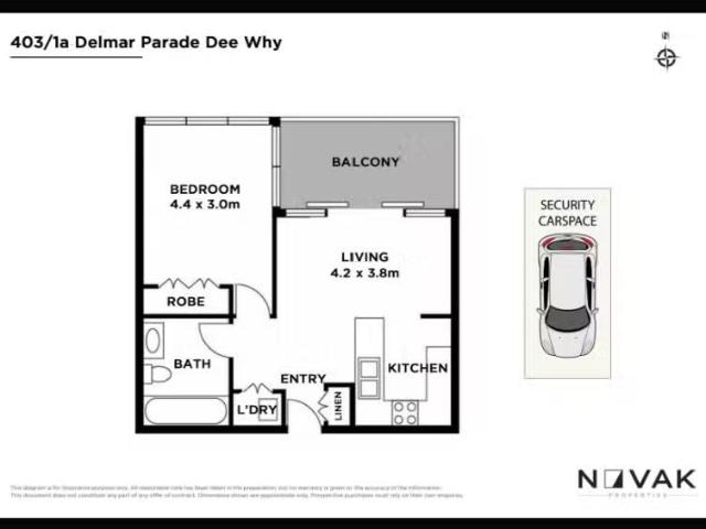 Cozy 1 BR 403/1A Delmar Parade, Dee Why Apartment for rent Li.