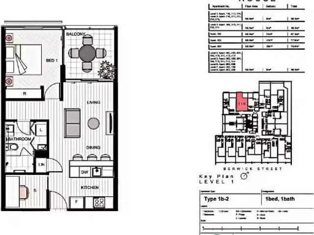 For Rent! 1 BR 808/60 Berwick St, Fortitude Valley Apartment f.