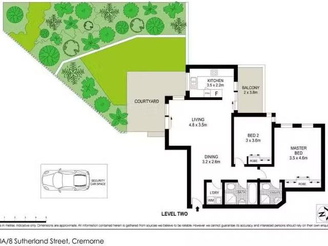 For Rent! 2 BR 10A/8 Sutherland Street, Cremorne Apartment for.