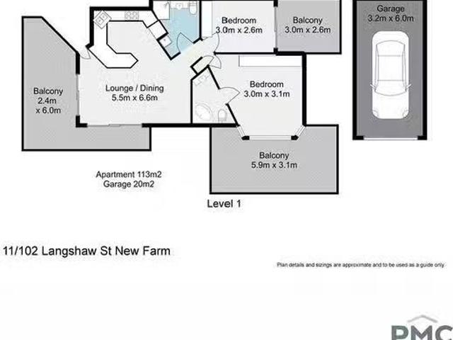 Just in! 2 BR 11/102 Langshaw Street, New Farm, QLD 4005