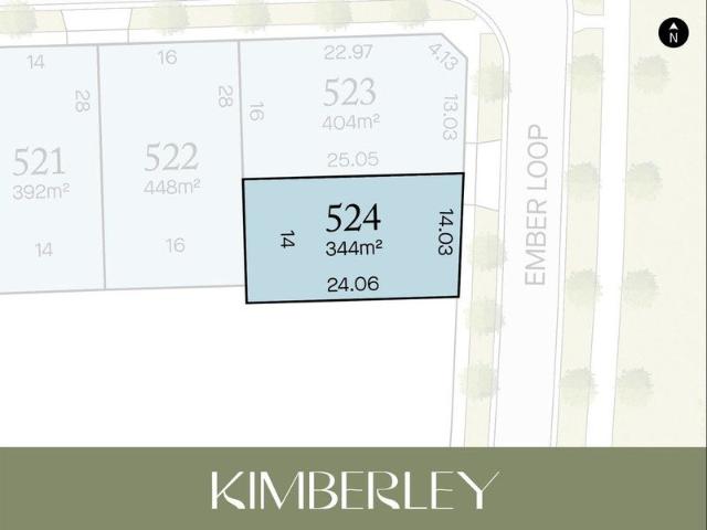 Cozy 344m2 East facing lot. Perfect location close to upcoming wetlands, parks and schools in the new Kimberely Estate