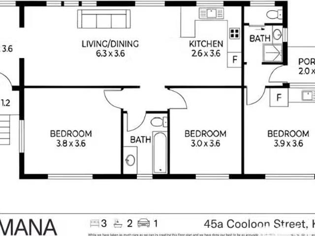 Rental! 3 BR 45A Cooloon Street, KUNGHUR House for rent Liste.