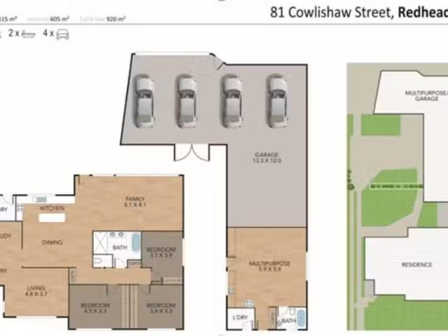 Rental! 4 BR 81 Cowlishaw Street, Redhead House for rent List.
