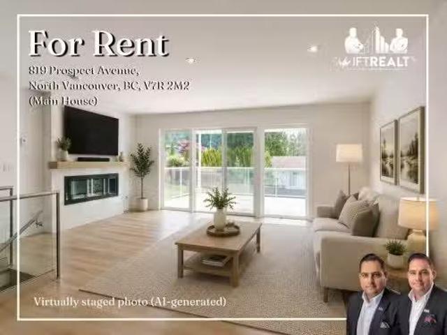 New 4 BR Main Level 819 Prospect Avenue, Burnaby, BC, V7R 2M2.