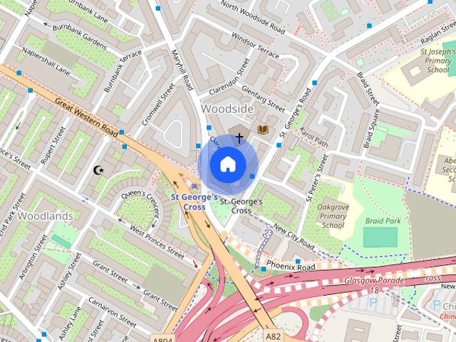 Clarendon Place, St. Georges Cross, Glasgow, G20