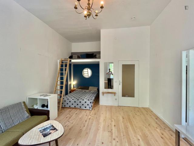 Large Studio with high ceiling, in century old building