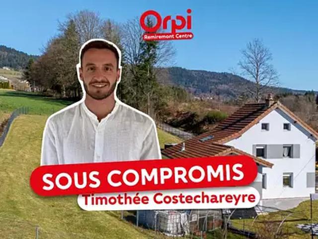 Cleurie 88120 Achat / Vente maison 4 pièces t4 jardin terrasse