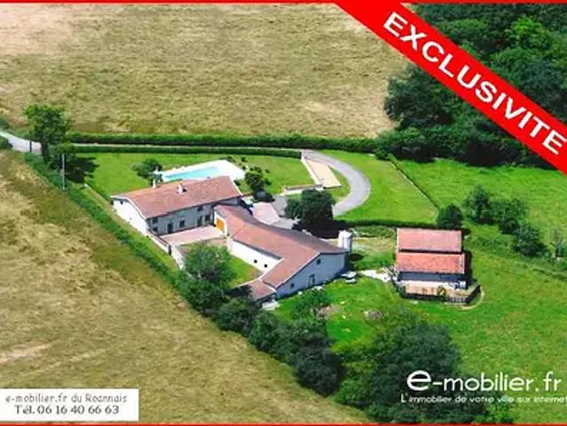 Neulise 42590 Achat / Vente maison 9 pièces t9 piscine terrasse
