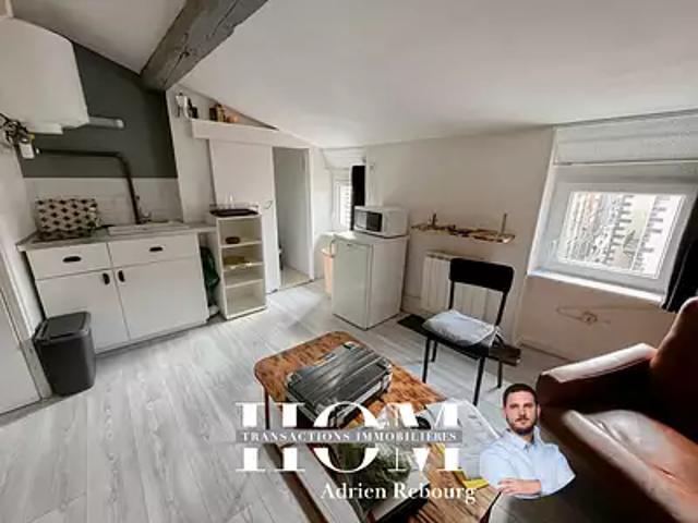 Clermont Ferrand 63000 Achat / Vente appartement 1 pièce t1 au dernier étage