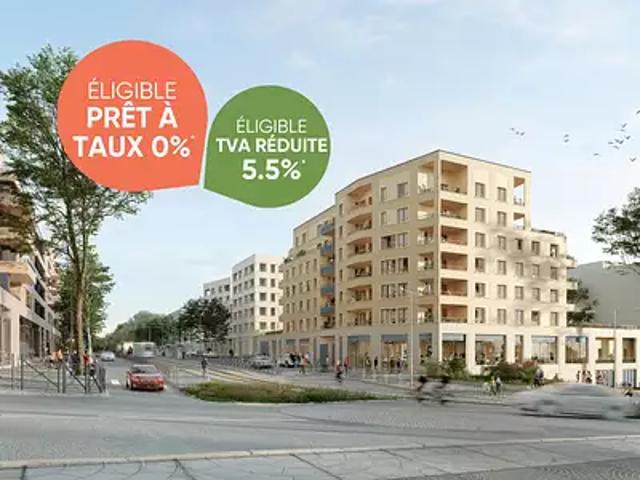 Clichy sous Bois 93390 Programme neuf appartement neuf à vendre t2 PTZ+ HQE TVA 5,5%