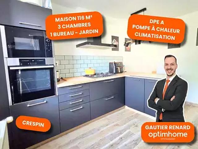 Crespin 59154 Achat / Vente maison 6 pièces t6 terrasse