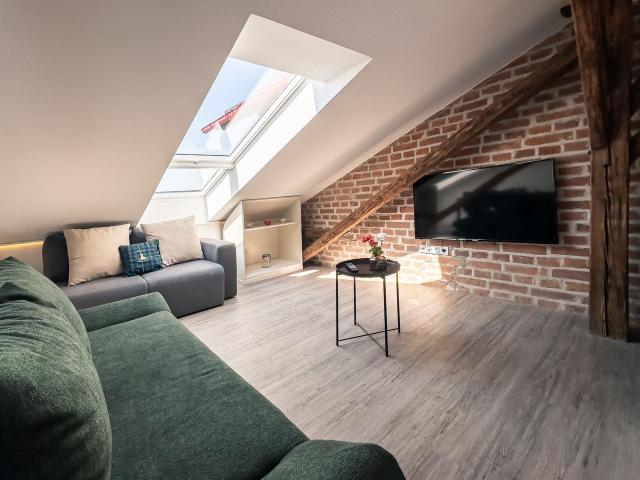 CREST: Riverside Loft with AC & Balcony, Passau Amsterdam Apartments for Rent