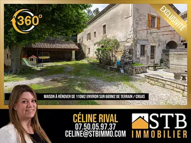 Cruas 07350 Achat / Vente maison 4 pièces t4