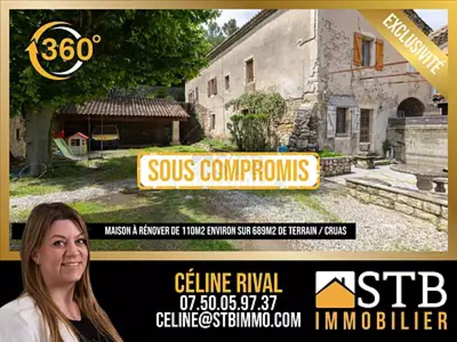 Cruas 07350 Achat / Vente maison 4 pièces t4